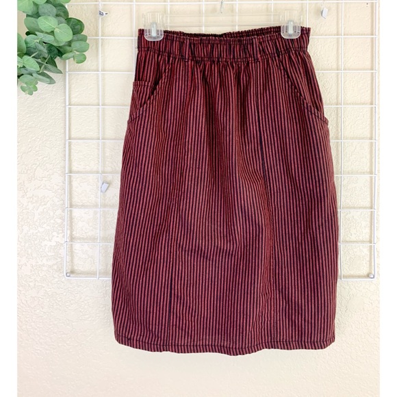 Hang Ten Dresses & Skirts - Hang Ten Vintage High Waisted Pin Stripe Skirt